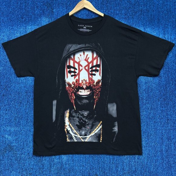 Sleep Token Take Me Back to Eden New Era Mask Metal Tee XXL - Picture 1 of 4